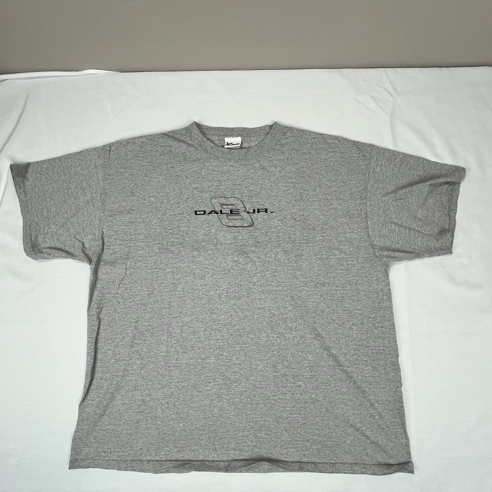 Chase Authentics Dale Jr 8 Mens Gray T-Shirt Round Neck Short Sleeve‎ Size XL